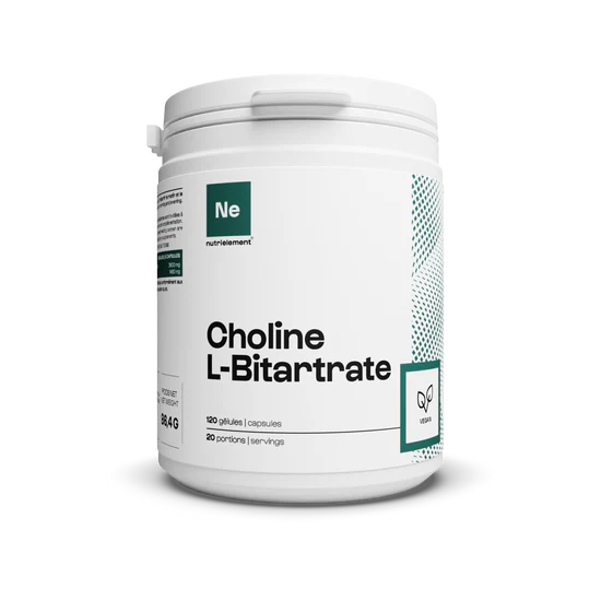 Choline L-Bitartrate - 120 gélules