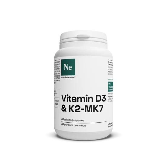 Vitamin D3 & K2-MK7 - 30 gélules